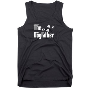 The Dogfather Shirt Dad Fathers Day Gift Dog Lover Tank Top