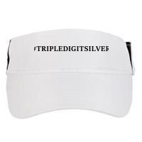 Triple Digit Silver Tees, #Tripledigitsilver Adult Drive Performance Visor