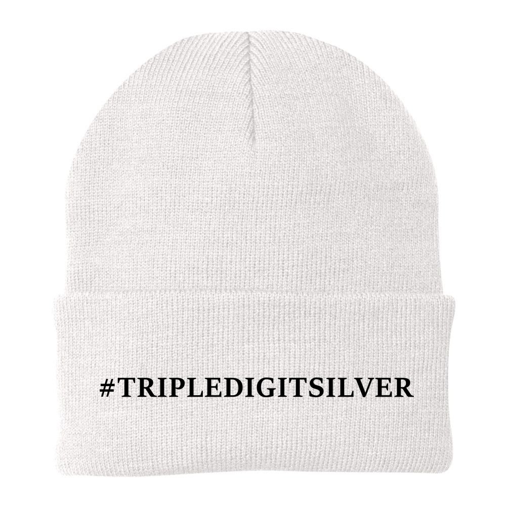 Triple Digit Silver Tees, #Tripledigitsilver Beanie