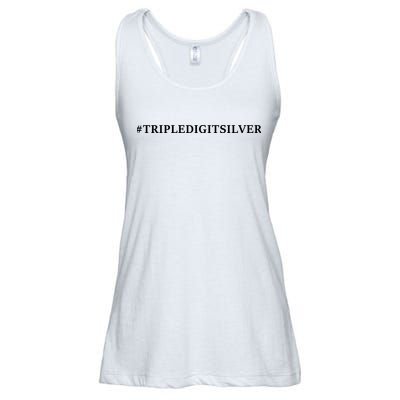 Triple Digit Silver Tees, #Tripledigitsilver Ladies Essential Flowy Tank
