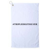Triple Digit Silver Tees, #Tripledigitsilver Golf Towel