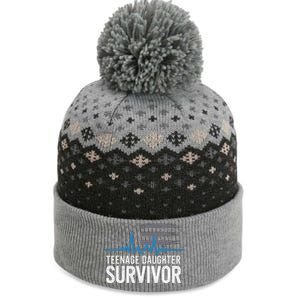 Teenage Daughter Survivor Parents Humorsarcasm The Baniff Cuffed Pom Beanie