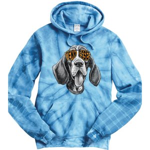 Tennessee Dog Sport Lovers Tennessee Coonhound Fan Tie Dye Hoodie