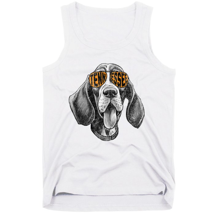 Tennessee Dog Sport Lovers Tennessee Coonhound Fan Tank Top