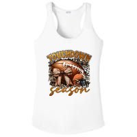 Touch Down Season Fall Coquette Bow Ladies PosiCharge Competitor Racerback Tank