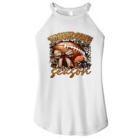 Touch Down Season Fall Coquette Bow Women's Perfect Tri Rocker Tank