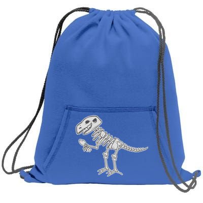 TRex Dinosaur Skeleton Gift Sweatshirt Cinch Pack Bag