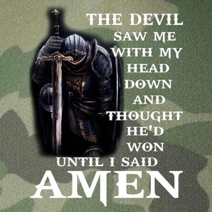The Devil Saw Me With My Head Down And Thought He'd Won Until I Said Amen Legacy Tie Dye Trucker Hat
