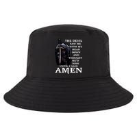 The Devil Saw Me With My Head Down And Thought He'd Won Until I Said Amen Cool Comfort Performance Bucket Hat