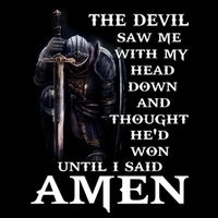 The Devil Saw Me With My Head Down And Thought He'd Won Until I Said Amen Impact Tech Backpack