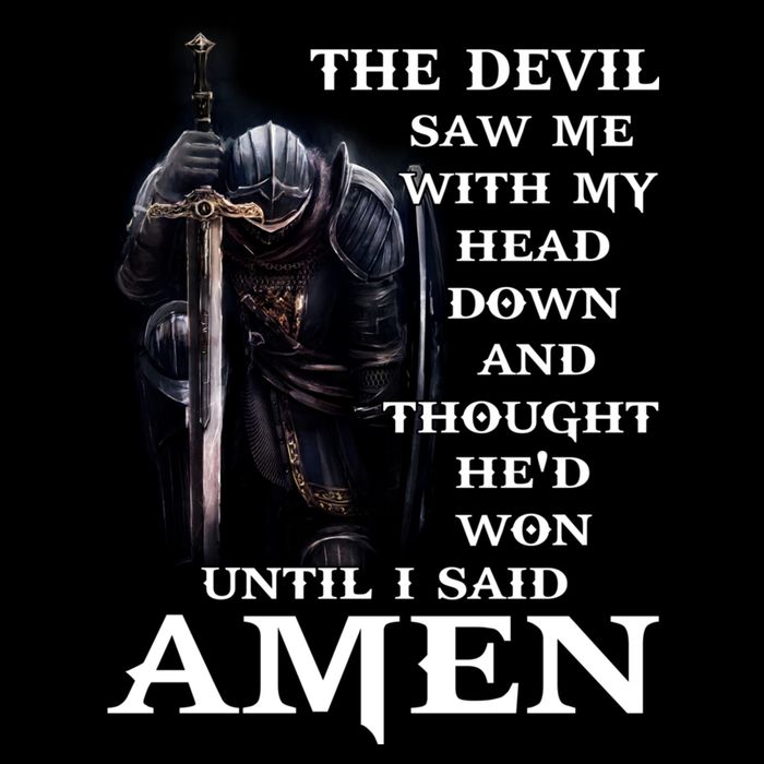 The Devil Saw Me With My Head Down And Thought He'd Won Until I Said Amen Impact Tech Backpack