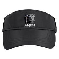 The Devil Saw Me With My Head Down And Thought He'd Won Until I Said Amen Adult Drive Performance Visor