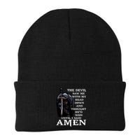 The Devil Saw Me With My Head Down And Thought He'd Won Until I Said Amen Beanie