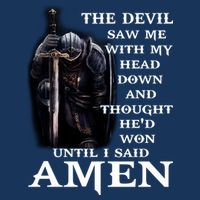 The Devil Saw Me With My Head Down And Thought He'd Won Until I Said Amen Infant Baby Jersey Bodysuit