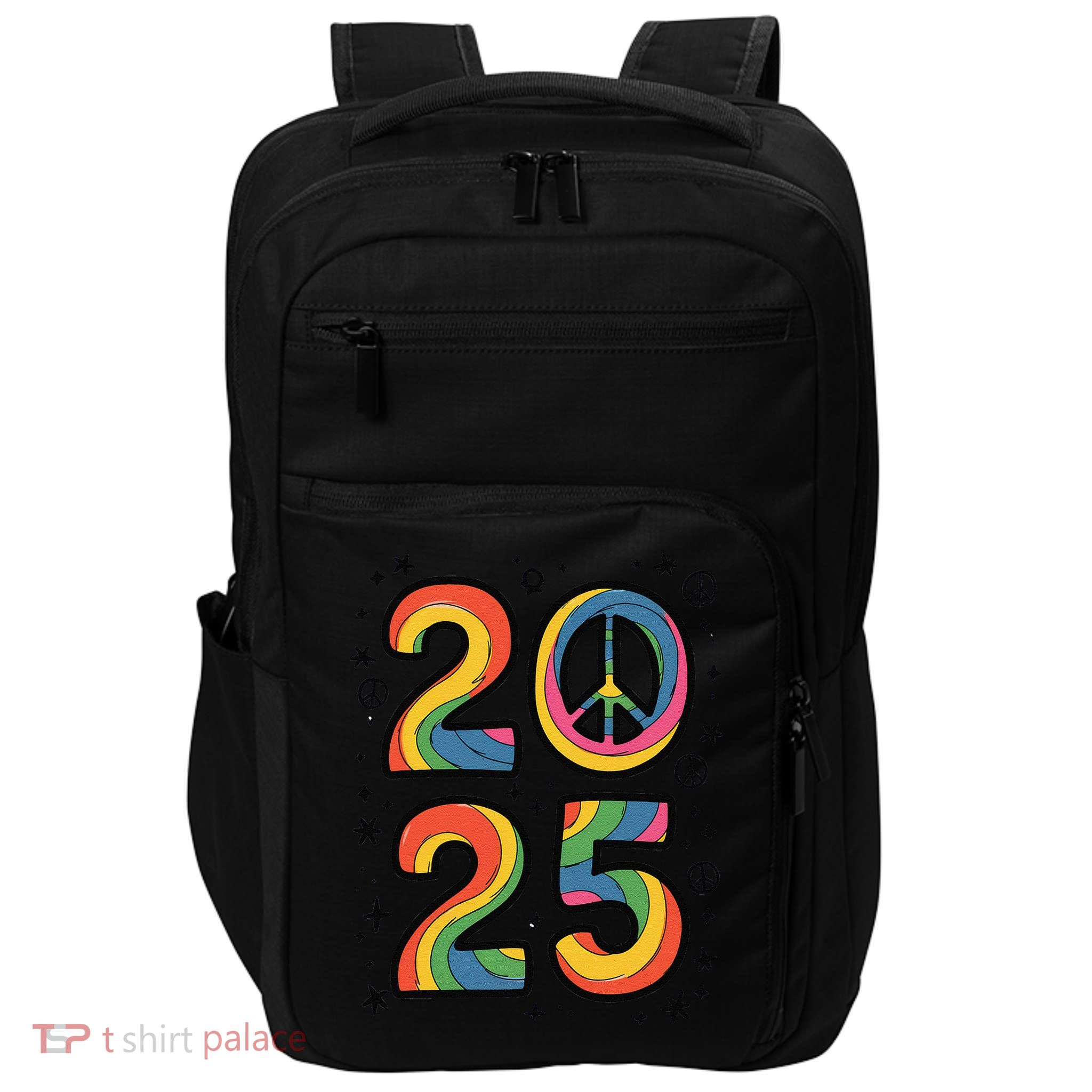 Tie Dye Sign Peace Teacher Field Day 2025 Impact Tech Backpack