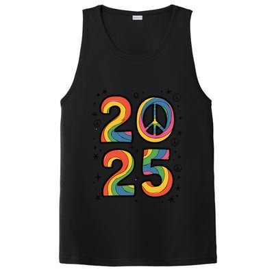 Tie Dye Sign Peace Teacher Field Day 2025 PosiCharge Competitor Tank
