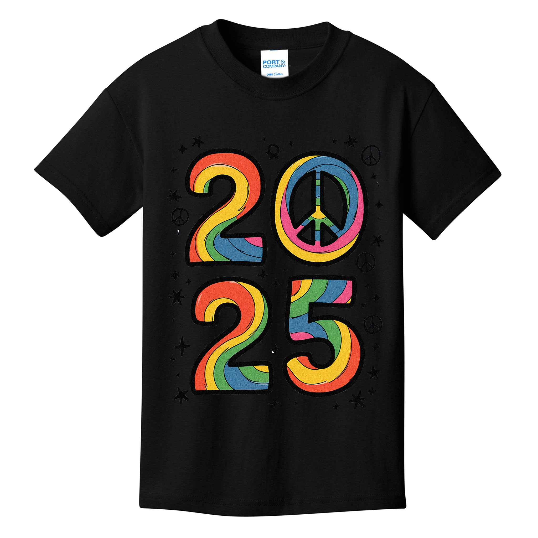 Tie Dye Sign Peace Teacher Field Day 2025 Kids T-Shirt
