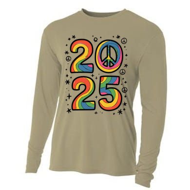 Tie Dye Sign Peace Teacher Field Day 2025 Cooling Performance Long Sleeve Crew