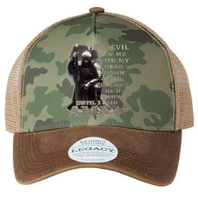 The Devil Saw Me With My Head Down Until I Said Amen Legacy Tie Dye Trucker Hat