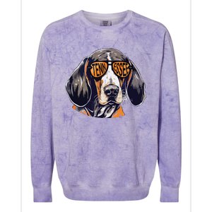 Tennessee Dog Sport Lovers Tennessee Coonhound Fan Colorblast Crewneck Sweatshirt