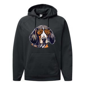 Tennessee Dog Sport Lovers Tennessee Coonhound Fan Performance Fleece Hoodie