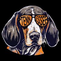 Tennessee Dog Sport Lovers Tennessee Coonhound Fan Flat Bill Trucker Hat