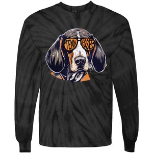 Tennessee Dog Sport Lovers Tennessee Coonhound Fan Tie-Dye Long Sleeve Shirt