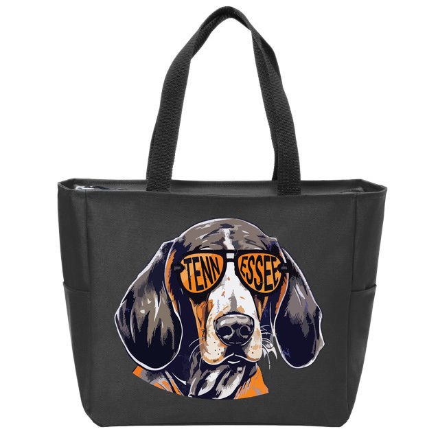 Tennessee Dog Sport Lovers Tennessee Coonhound Fan Zip Tote Bag