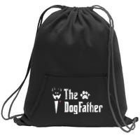 The Dogfather Siberian Husky Dog Dad Father's Day Sweatshirt Cinch Pack Bag