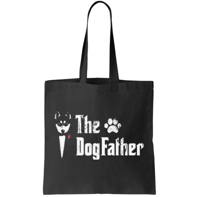 The Dogfather Siberian Husky Dog Dad Father's Day Tote Bag