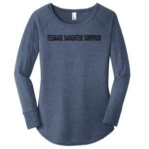 Teenage Daughter Survivor Teenager Mom Dad FatherS Day Women's Perfect Tri Tunic Long Sleeve Shirt