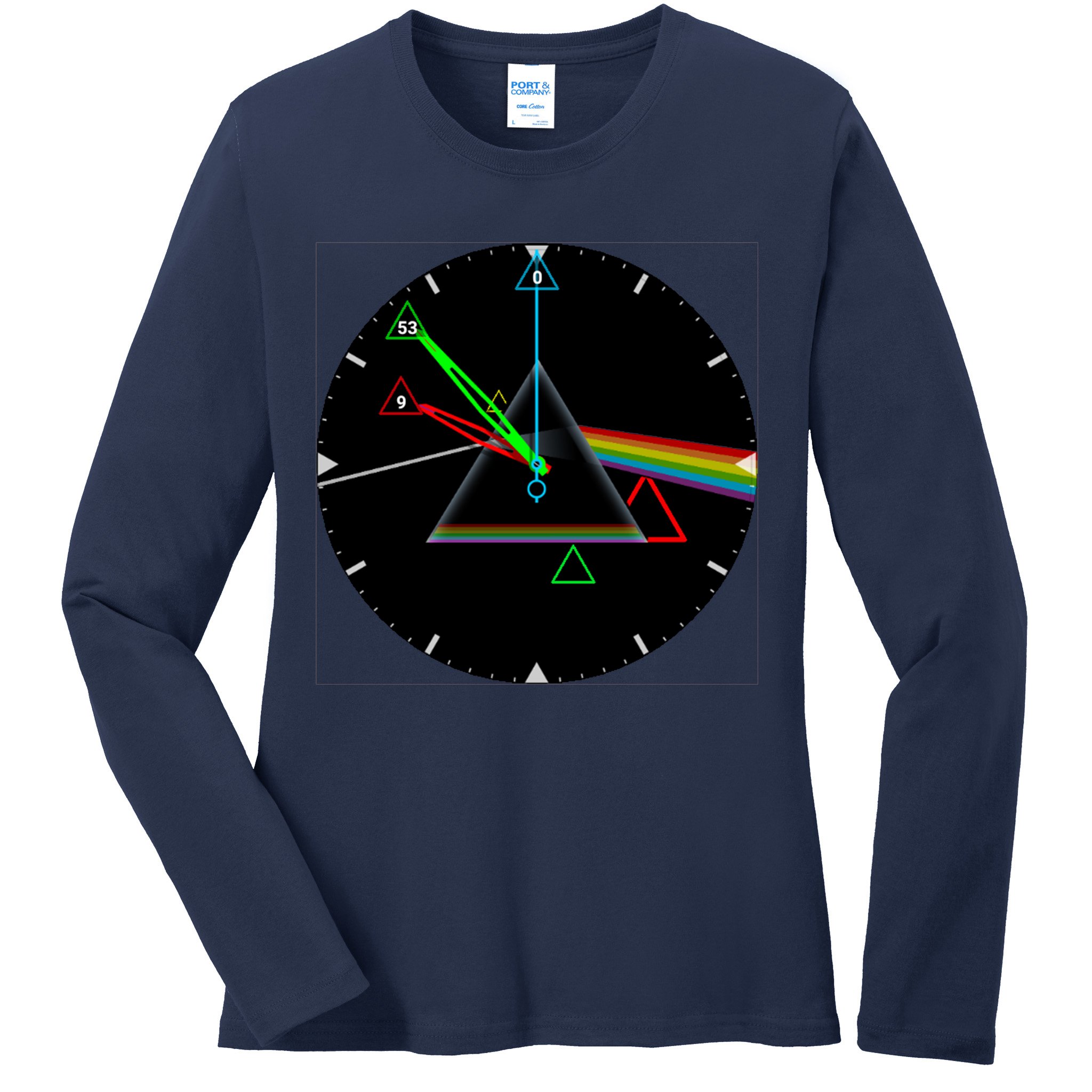 The Dark Side Of The Moon Ladies Long Sleeve Shirt