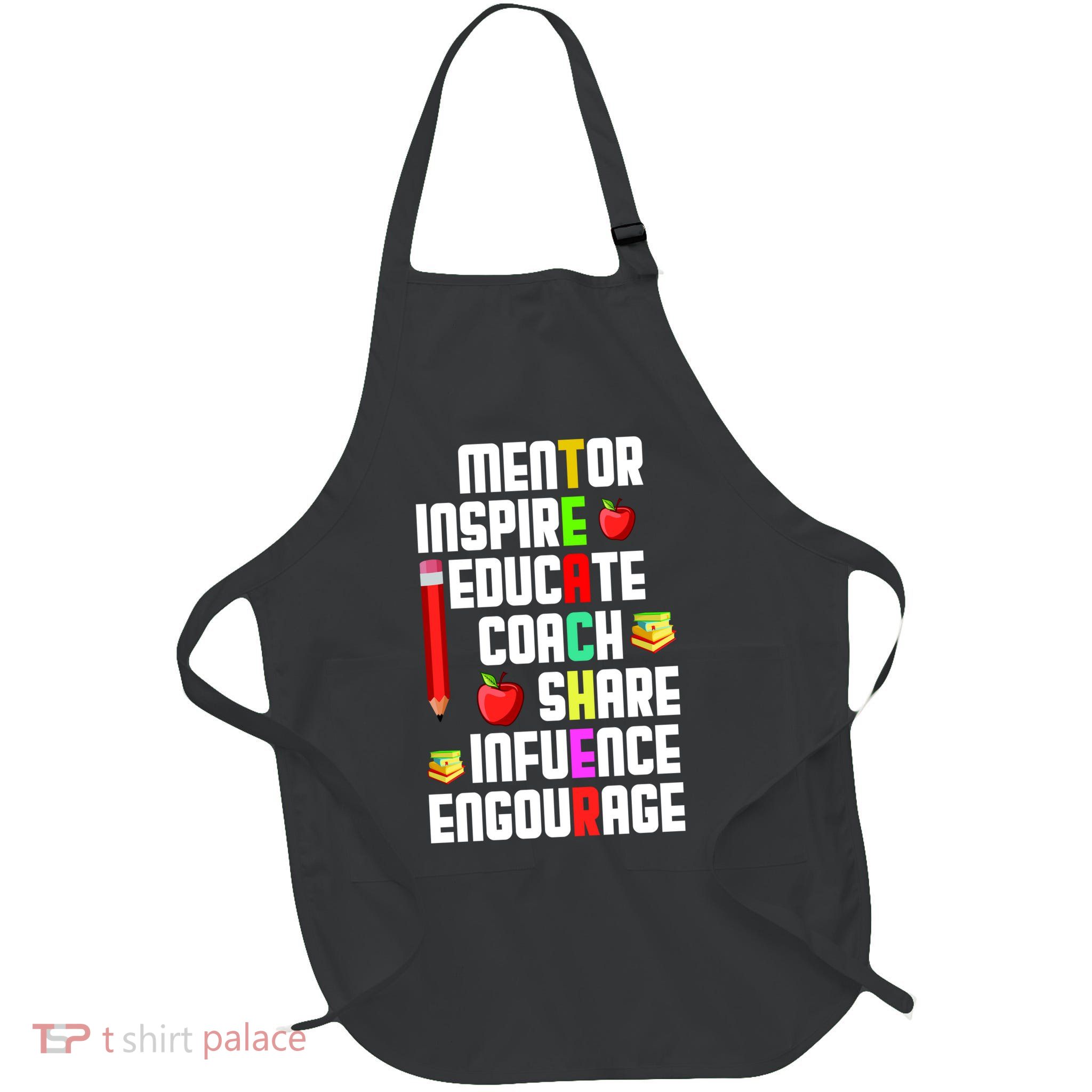 Teachers Day Sayings Full-Length Apron With Pockets