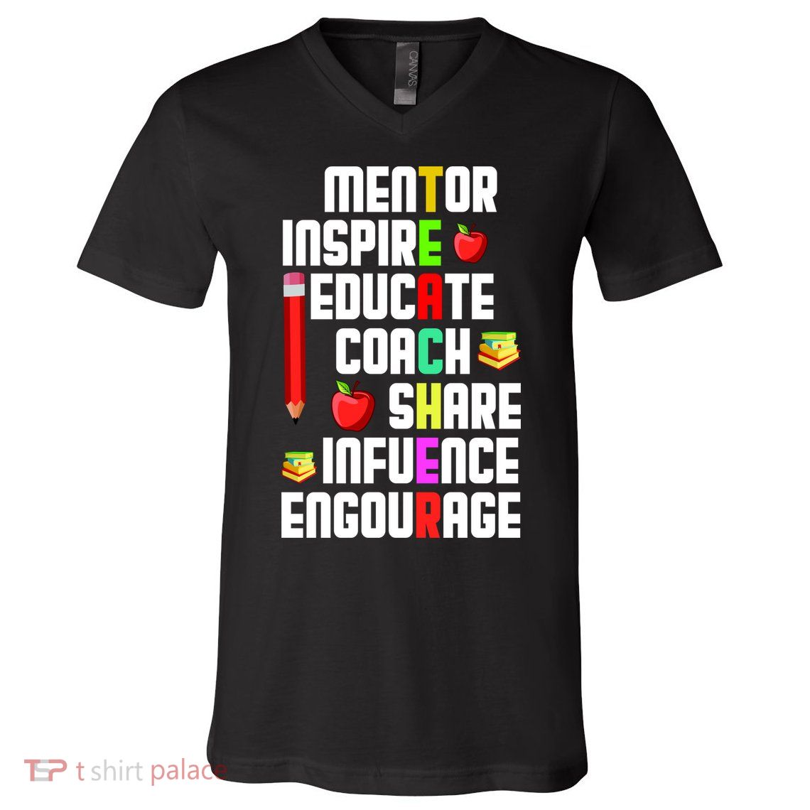 Teachers Day Sayings V-Neck T-Shirt