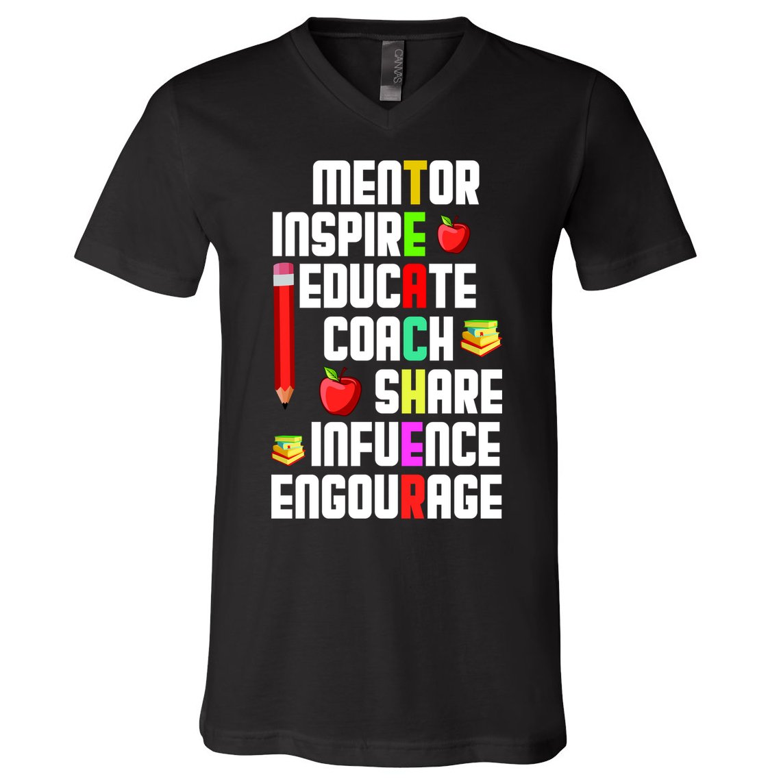 Teachers Day Sayings V-Neck T-Shirt