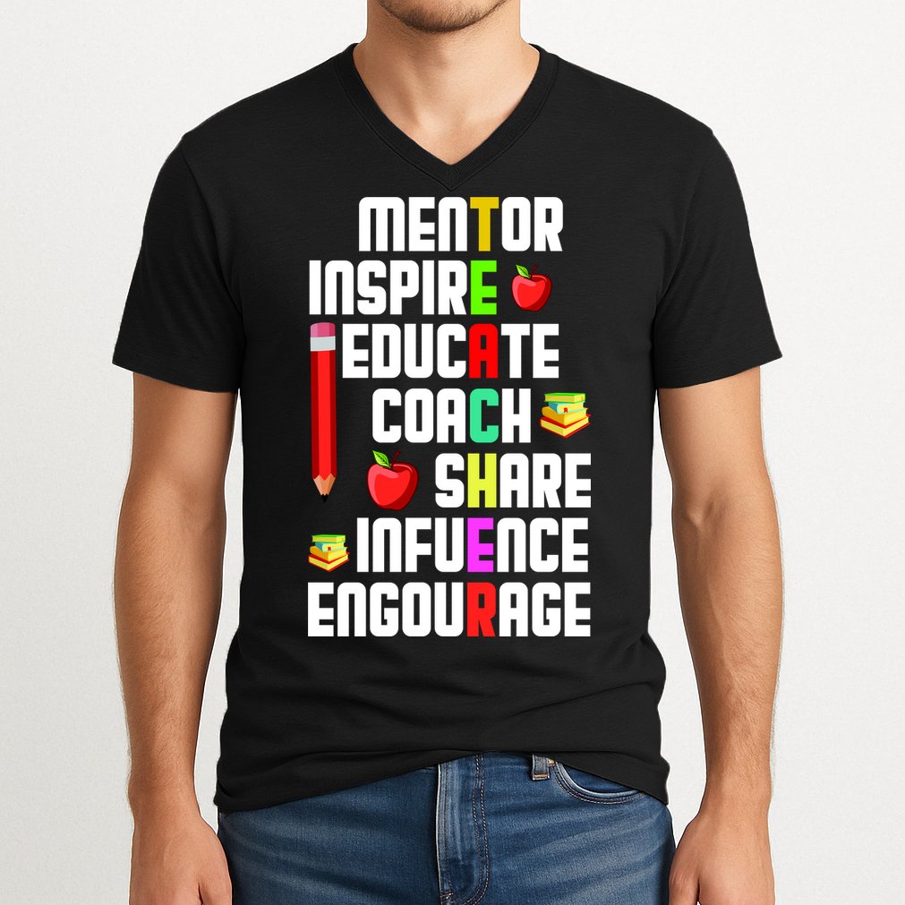 Teachers Day Sayings V-Neck T-Shirt