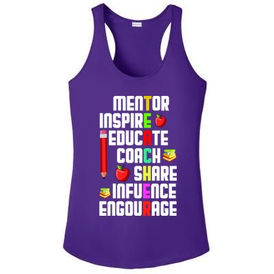 Teachers Day Sayings Ladies PosiCharge Competitor Racerback Tank
