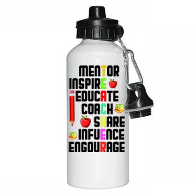 Teachers Day Sayings Aluminum Water Bottle 