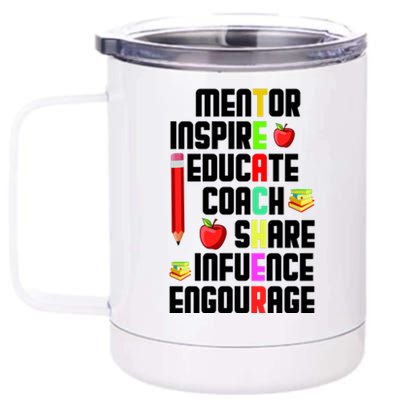 Teachers Day Sayings 12 oz Stainless Steel Tumbler Cup