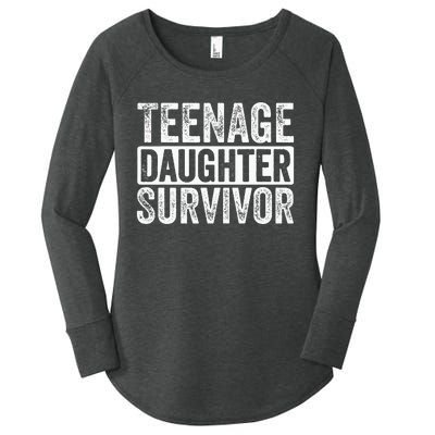 Teenage Daughter Survivor Women's Perfect Tri Tunic Long Sleeve Shirt