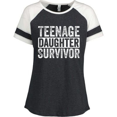 Teenage Daughter Survivor Enza Ladies Jersey Colorblock Tee