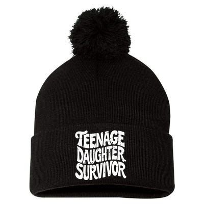 Teenage Daughter Survivor Popular Parenting Pom Pom 12in Knit Beanie