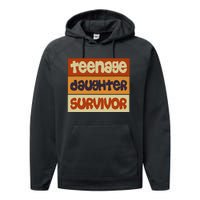 Teenage Daughter Survivor Popular Parenting Performance Fleece Hoodie