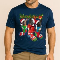 Three Dutch Shepherds In Christmas Socks Cooling Performance Crew T-Shirt