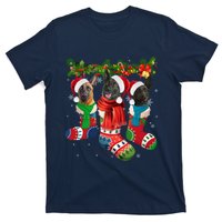 Three Dutch Shepherds In Christmas Socks T-Shirt