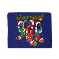 Three Dutch Shepherds In Christmas Socks Mousepad