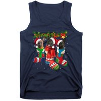 Three Dutch Shepherds In Christmas Socks Tank Top