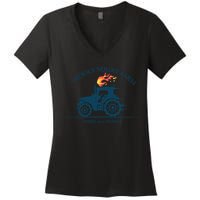 Tractor Diddly Squat Farm Speed And Power Women's V-Neck T-Shirt