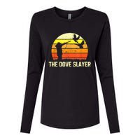 The Dove Slayer Vintage Retro Dove Hunting Womens Cotton Relaxed Long Sleeve T-Shirt