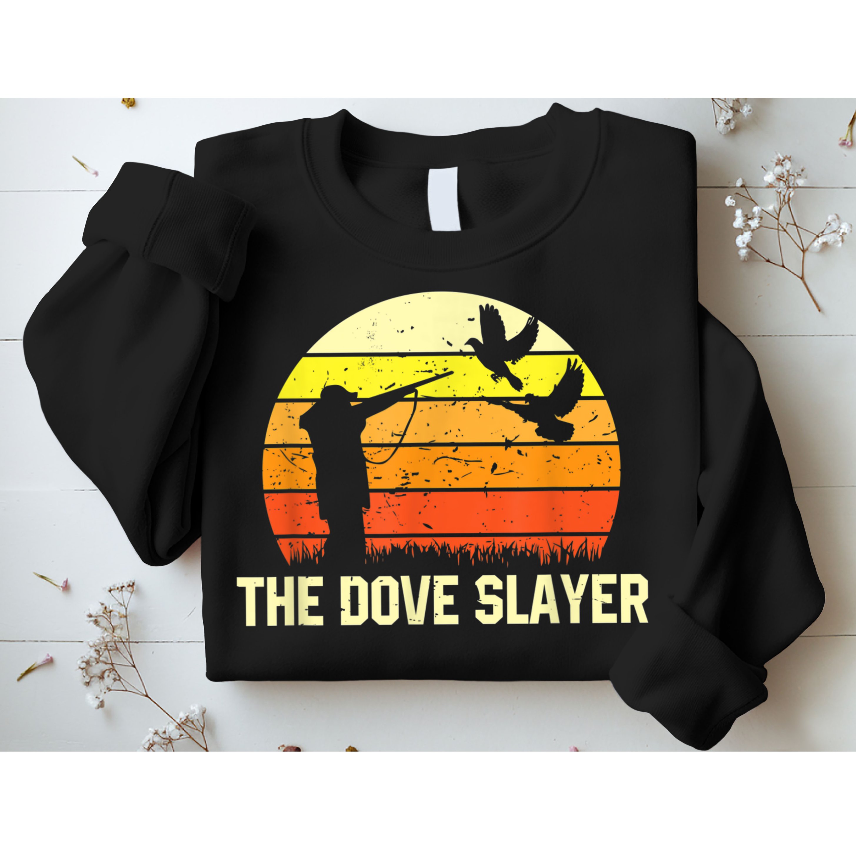 The Dove Slayer Vintage Retro Dove Hunting Sweatshirt